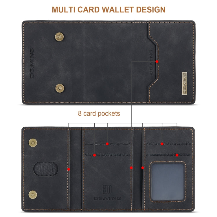 DG.MING M2 Series 3-Fold Card Bag(Black) - Card & Passport Bags by DG.MING | Online Shopping South Africa | PMC TechLife