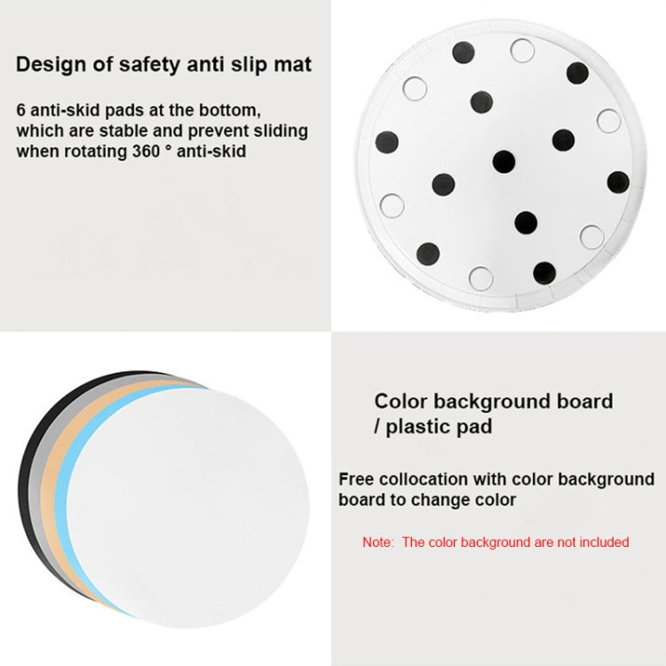 52cm Remote Control Electric Rotating Turntable Display Stand Video Shooting Props Turntable, Plug-in Power, Power Plug:UK Plug(White) - free shipping - PMC TechLife - Order now!