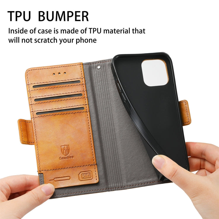 For Doogee N40 Pro CaseNeo Splicing Dual Magnetic Buckle Leather Case with Holder & Card Slots & Wallet(Khaki) - More Brand by PMC TechLife | Online Shopping South Africa | PMC TechLife | Buy Now Pay Later Mobicred