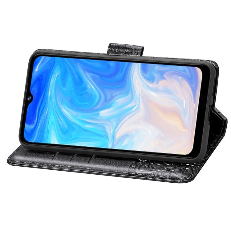 For DOOGEE N40 Pro Butterfly Love Flowers Embossed Horizontal Flip Leather Case with Holder & Card Slots & Wallet & Lanyard(Black) - More Brand by PMC TechLife | Online Shopping South Africa | PMC TechLife | Buy Now Pay Later Mobicred