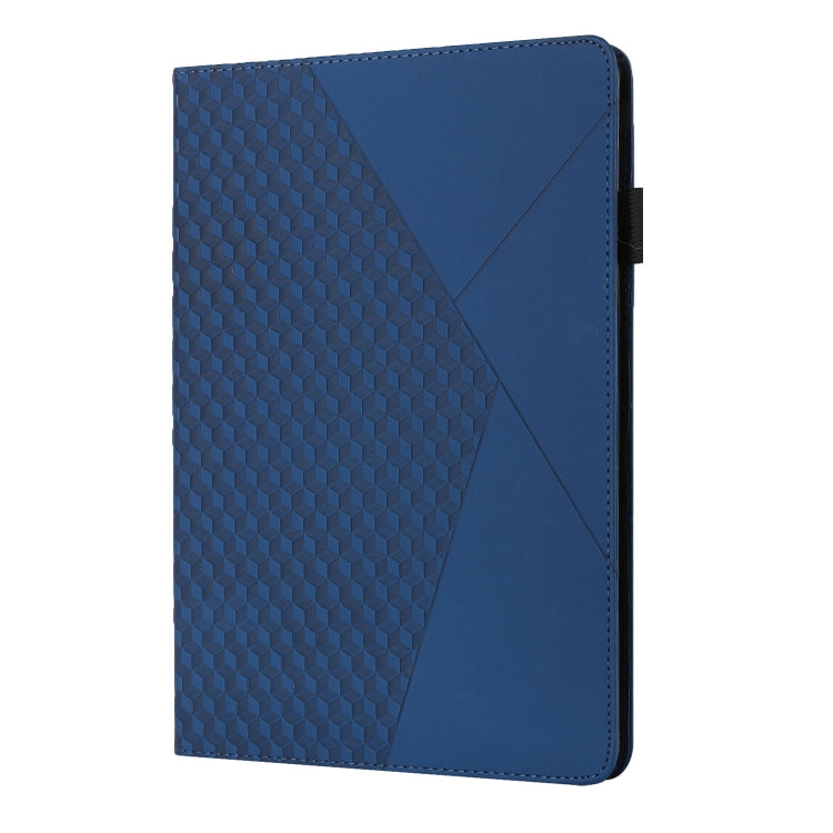 For OPPO Realme Pad Rhombus Skin Feel Horizontal Flip Tablet Leather Case with Card Slots & Holder(Royal Blue) - Realme by PMC TechLife | Online Shopping South Africa | PMC TechLife | Buy Now Pay Later Mobicred