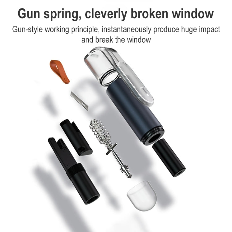 Multifunctional Vehicle Mounted Safety Hammer Car Window Breaker(Navy Cyan) - Emergency Hammer by PMC TechLife | Online Shopping South Africa | PMC TechLife | Buy Now Pay Later Mobicred