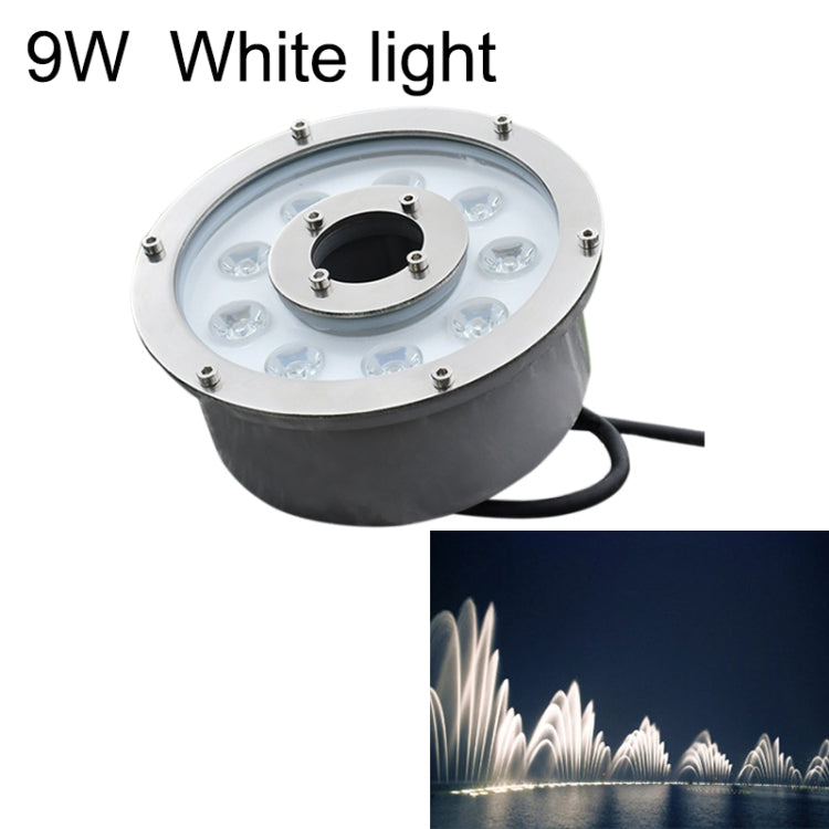 9W Landscape Ring LED Aluminum Alloy Underwater Fountain Light(White Light) - Underwater Lights by PMC TechLife | Online Shopping South Africa | PMC TechLife | Buy Now Pay Later Mobicred