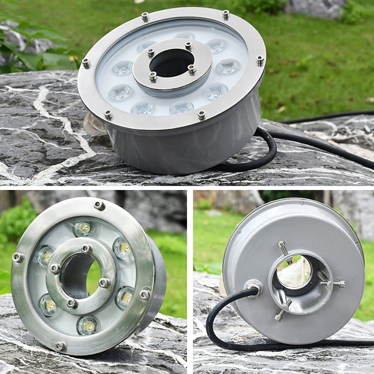 6W Landscape Colorful Color Changing Ring LED Aluminum Alloy Underwater Fountain Light(Colorful) - Underwater Lights by PMC TechLife | Online Shopping South Africa | PMC TechLife | Buy Now Pay Later Mobicred