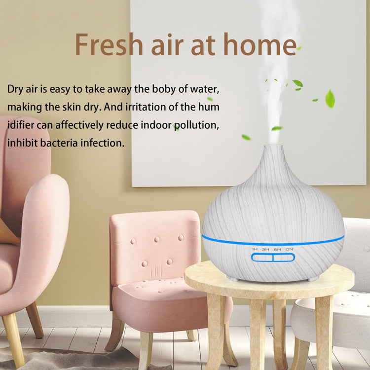 USB 400ml Wood Texture Fragrance Machine Pointed Mouth Humidifier Automatic Alcohol Sprayer with Colorful LED Light(Coffee) - free shipping - PMC TechLife - Order now!