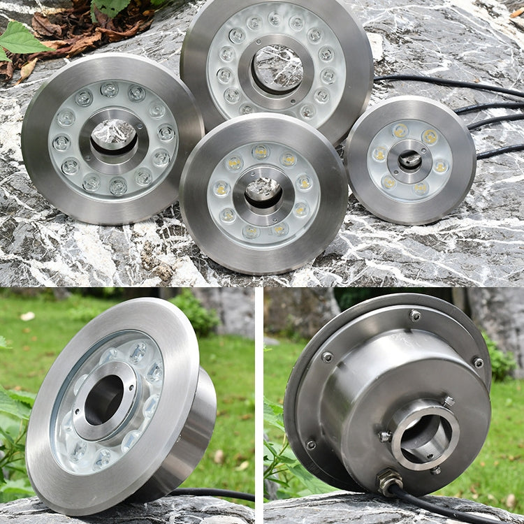 24W Landscape Colorful Color Changing Ring LED Stainless Steel Underwater Fountain Light(Colorful) - Underwater Lights by PMC TechLife | Online Shopping South Africa | PMC TechLife | Buy Now Pay Later Mobicred