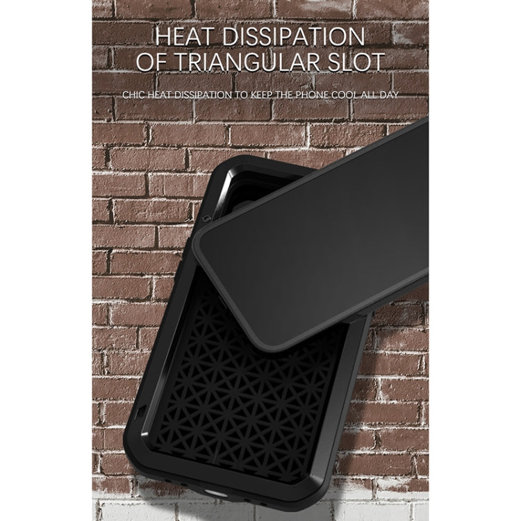 For iPhone 13 LOVE MEI Metal Shockproof Life Waterproof Dustproof Protective Phone Case(White) - free shipping - PMC TechLife - Order now!