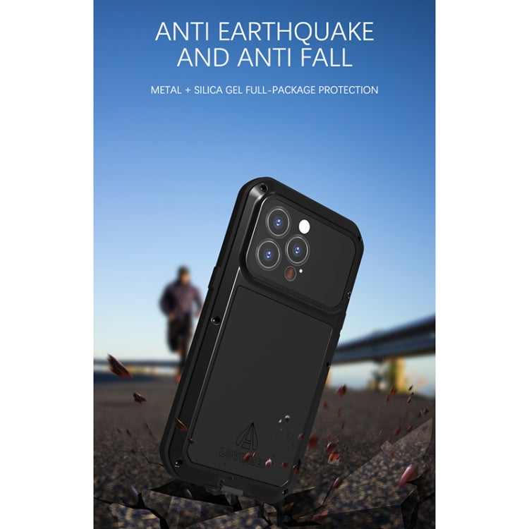 For iPhone 13 Pro LOVE MEI Metal Shockproof Life Waterproof Dustproof Protective Phone Case (White) - iPhone 13 Pro Cases by LOVE MEI | Online Shopping South Africa | PMC TechLife | Buy Now Pay Later Mobicred