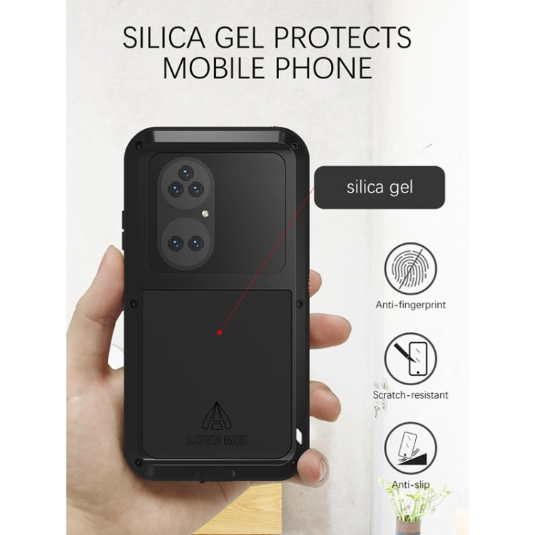For Huawei P50 Pro LOVE MEI Metal Shockproof Waterproof Dustproof Protective Phone Case without Glass(Green) - free shipping - PMC TechLife - Order now!