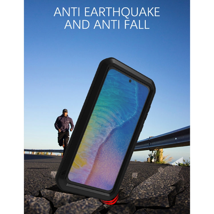 For Huawei P50 LOVE MEI Metal Shockproof Waterproof Dustproof Protective Phone Case with Glass(Green) - free shipping - PMC TechLife - Order now!