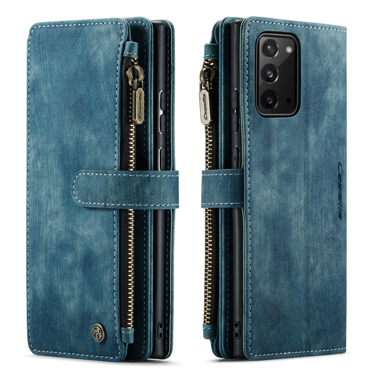 For Samsung Galaxy Note20 CaseMe-C30 Multifunctional Horizontal Flip PU + TPU Phone Case(Blue) - free shipping - PMC Jewellery - Order now!