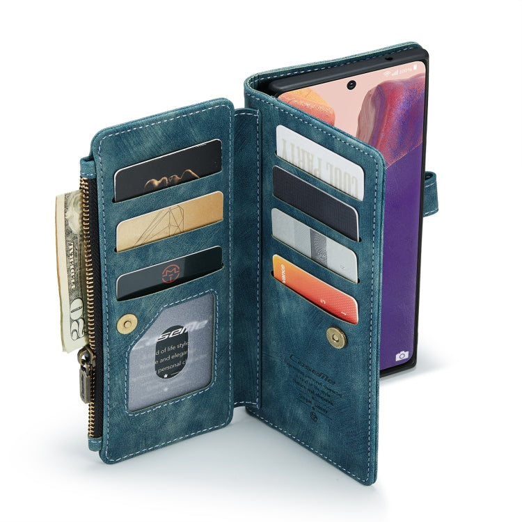 For Samsung Galaxy Note20 CaseMe-C30 Multifunctional Horizontal Flip PU + TPU Phone Case(Blue) - free shipping - PMC Jewellery - Order now!