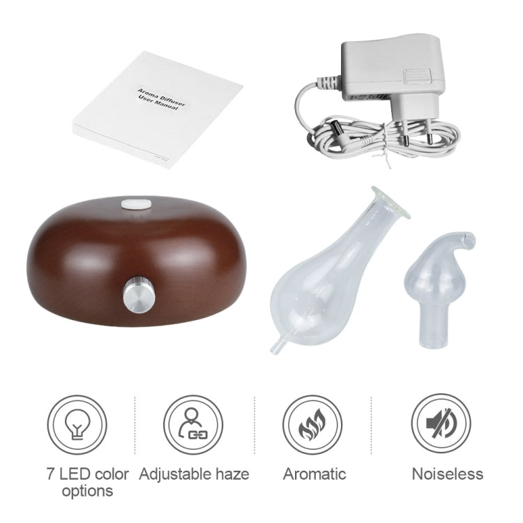 Wood Essential Oil Diffuser Aromatherapy Machine Automatic Alcohol Sprayer, Plug Specification:EU Plug(Dark Brown) - free shipping - PMC TechLife - Order now!