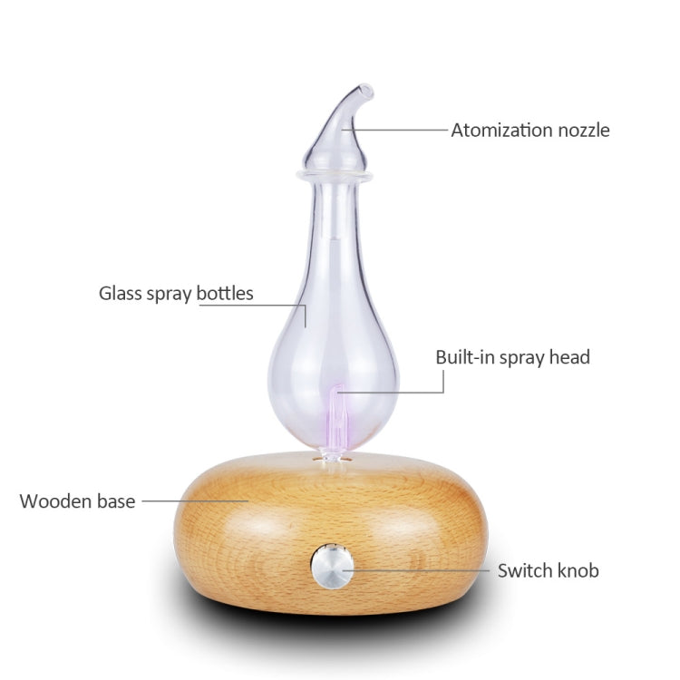 Wood Essential Oil Diffuser Aromatherapy Machine Automatic Alcohol Sprayer, Plug Specification:US Plug(Light Brown) - free shipping - PMC TechLife - Order now!
