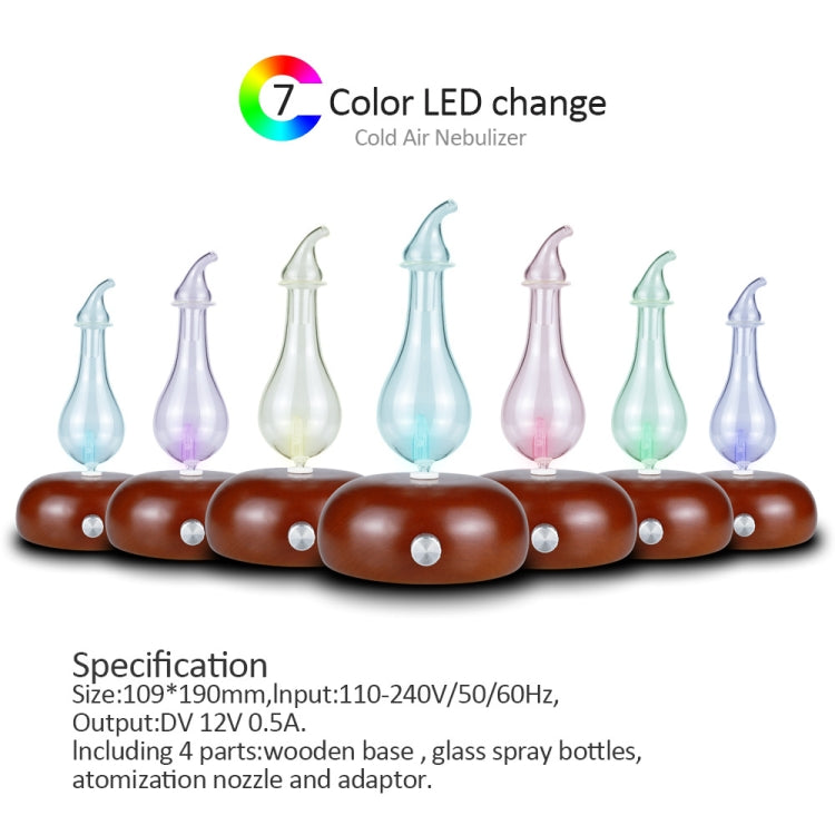 Wood Essential Oil Diffuser Aromatherapy Machine Automatic Alcohol Sprayer, Plug Specification:US Plug(Light Brown) - free shipping - PMC TechLife - Order now!