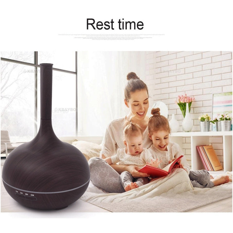 Creative Fragrance Machine Pointed Mouth Humidifier Automatic Alcohol Sprayer with Colorful LED Light, Plug Specification:UK Plug(Dark Brown) - free shipping - PMC TechLife - Order now!