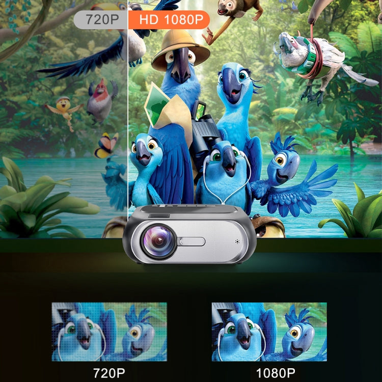 T7 1920x1080P 200 ANSI Portable Home Theater LED HD Digital Projector, Basic Version, UK Plug(Black) - LED Projector by PMC TechLife | Online Shopping South Africa | PMC TechLife | Buy Now Pay Later Mobicred