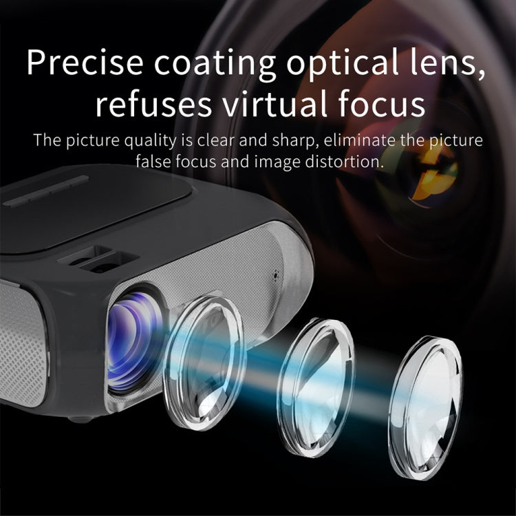 T7 1920x1080P 200 ANSI Portable Home Theater LED HD Digital Projector, Basic Version, UK Plug(Black) - LED Projector by PMC TechLife | Online Shopping South Africa | PMC TechLife | Buy Now Pay Later Mobicred