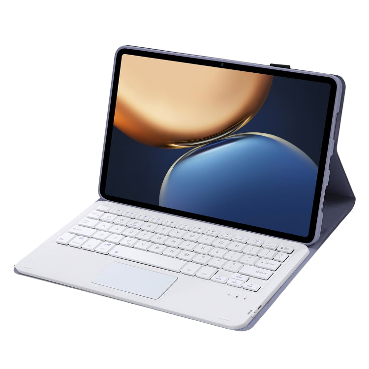 AHV7-A Lambskin Texture Ultra-thin Bluetooth Keyboard Leather Tablet Case with Touchpad For Honor Tablet V7 Pro(Purple) - Huawei Keyboard by PMC TechLife | Online Shopping South Africa | PMC TechLife