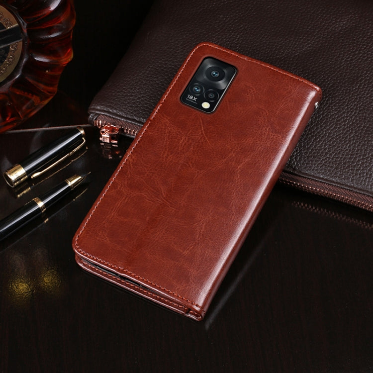 For Meizu 18x idewei Crazy Horse Texture Leather Case with Holder & Card Slots & Wallet(Yellow) - More Brand by idewei | Online Shopping South Africa | PMC Jewellery | Buy Now Pay Later Mobicred