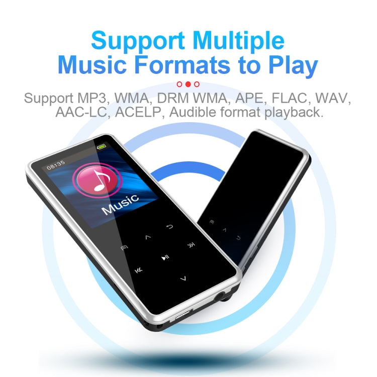M12 Multifunctional Portable Bluetooth Player, Capacity:8GB(Silver) - MP4 Player by PMC TechLife | Online Shopping South Africa | PMC TechLife | Buy Now Pay Later Mobicred