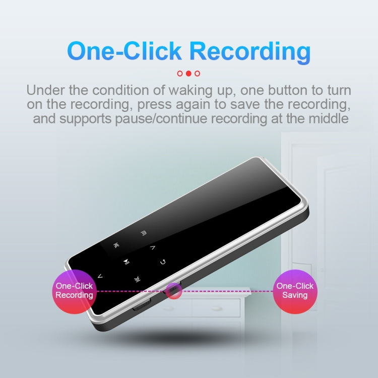 M12 Multifunctional Portable Bluetooth Player, Capacity:8GB(Silver) - MP4 Player by PMC TechLife | Online Shopping South Africa | PMC TechLife | Buy Now Pay Later Mobicred