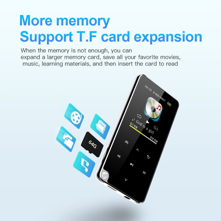 M25 Multifunctional Portable Bluetooth MP3 Player, Capacity:64GB(Black) - MP3 Player by PMC TechLife | Online Shopping South Africa | PMC TechLife | Buy Now Pay Later Mobicred