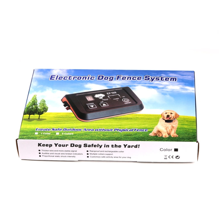EF168 Wired Rechargeable Waterproof Pet Electronic Fence Dog Training Device, Style:1 to 1(US Plug) - free shipping - PMC TechLife - Order now!