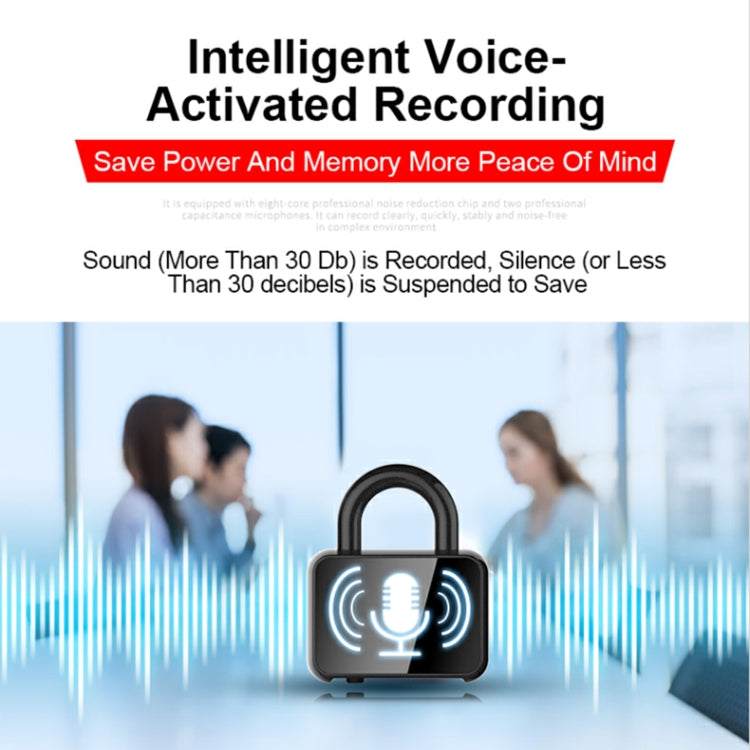 Q11 Intelligent HD Noise Reduction Lock Voice Recorder, Capacity:4GB(Black) - Recording Pen by PMC TechLife | Online Shopping South Africa | PMC TechLife | Buy Now Pay Later Mobicred