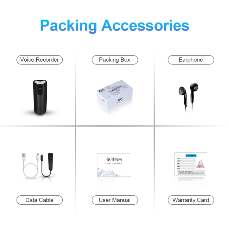 Q51 Intelligent HD Noise Reduction Remote Voice Control Recorder, Capacity:8GB(Black) - Recording Pen by PMC TechLife | Online Shopping South Africa | PMC TechLife | Buy Now Pay Later Mobicred