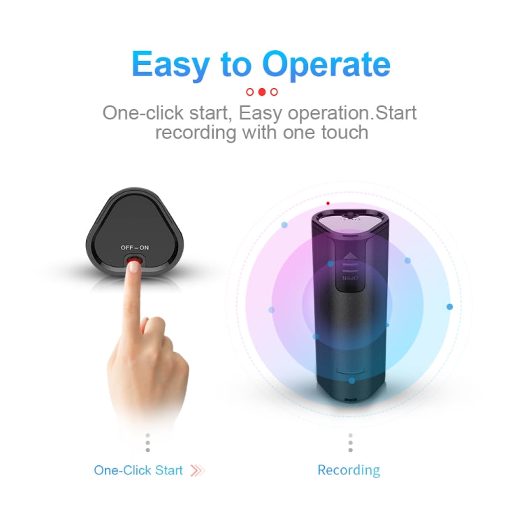 Q51 Intelligent HD Noise Reduction Remote Voice Control Recorder, Capacity:16GB(Black) - free shipping - PMC TechLife - Order now!