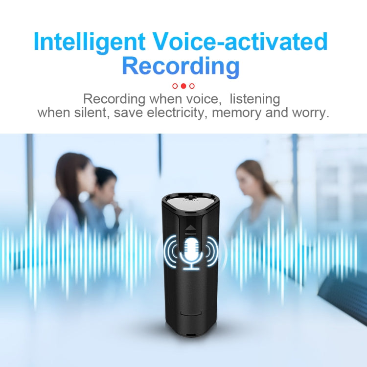 Q51 Intelligent HD Noise Reduction Remote Voice Control Recorder, Capacity:16GB(Black) - free shipping - PMC TechLife - Order now!