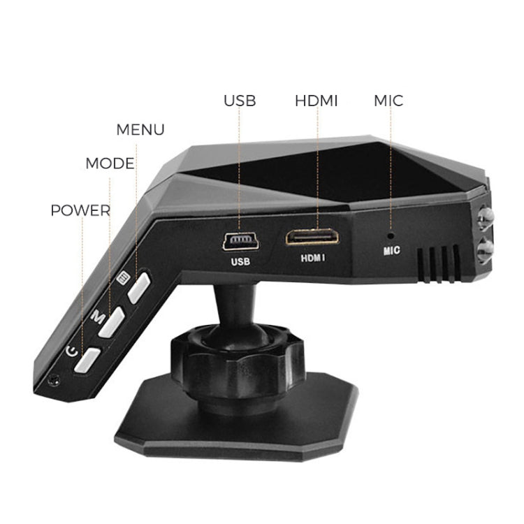 2 inch HD Single Lens 1080P No Light Night Vision Hidden Driving Recorder with Aromatherapy, SD Card Memory:Without - Car DVRs by PMC TechLife | Online Shopping South Africa | PMC TechLife | Buy Now Pay Later Mobicred