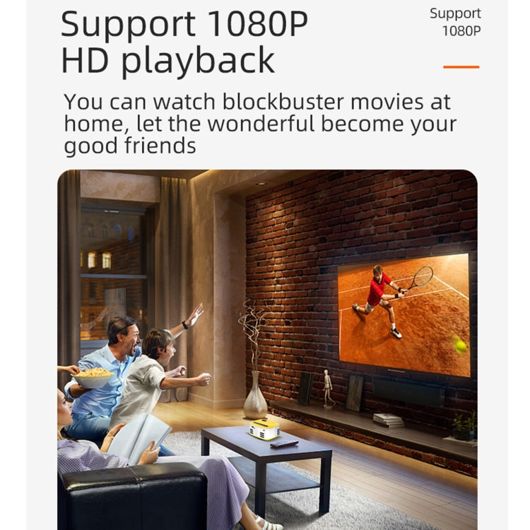 T20 320x240 400 Lumens Portable Home Theater LED HD Digital Projector, Same Screen Version, US Plug(Black White) - LED Projector by PMC TechLife | Online Shopping South Africa | PMC TechLife | Buy Now Pay Later Mobicred