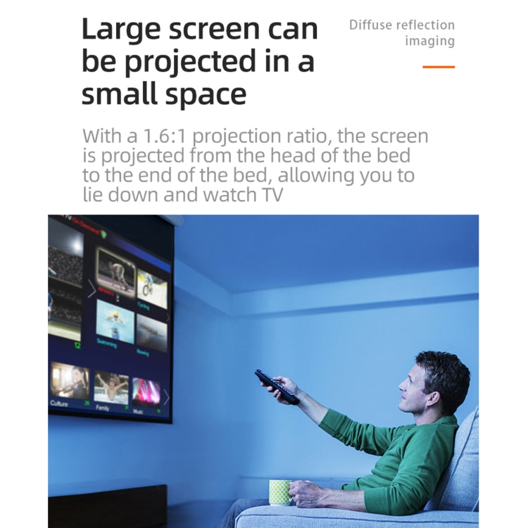 T20 320x240 400 Lumens Portable Home Theater LED HD Digital Projector, Same Screen Version, US Plug(Black White) - LED Projector by PMC TechLife | Online Shopping South Africa | PMC TechLife | Buy Now Pay Later Mobicred