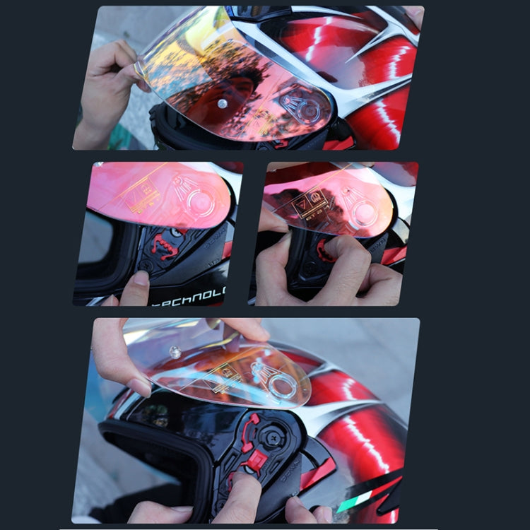 Motorcycle Helmet Visor Anti-UV Wind Shield Lens For AGV K1 / K3SV / K5(Electroplated Blue) - Helmets by PMC TechLife | Online Shopping South Africa | PMC TechLife | Buy Now Pay Later Mobicred