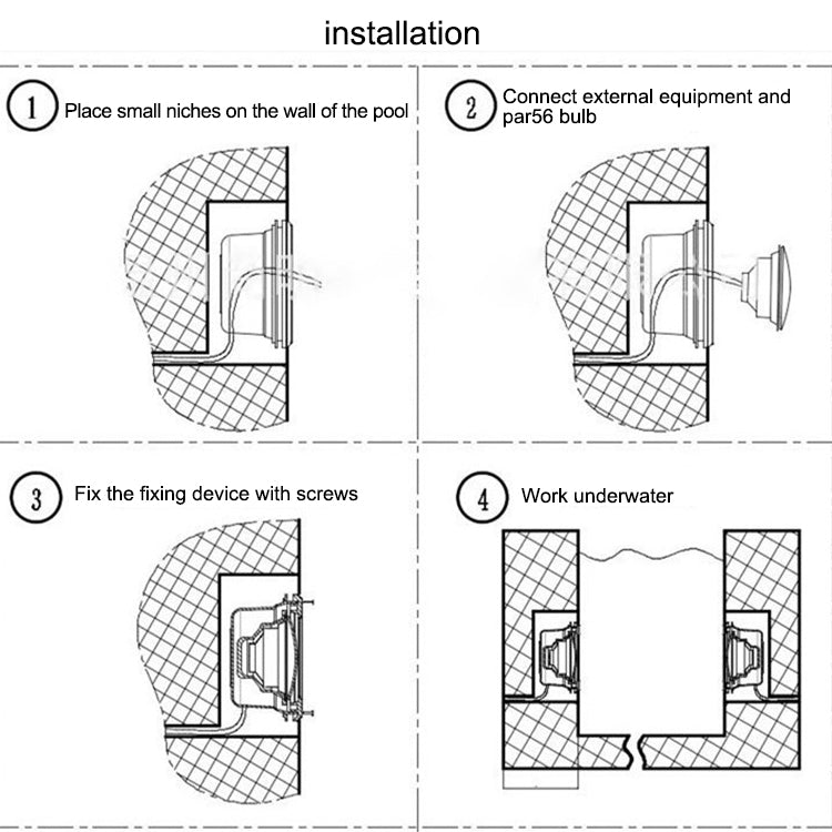 18x3W LED Recessed Swimming Pool Light Underwater Light Source(Colorful Light) - Underwater Lights by PMc TechLife | Online Shopping South Africa | PMc TechLife | Buy Now Pay Later Mobicred