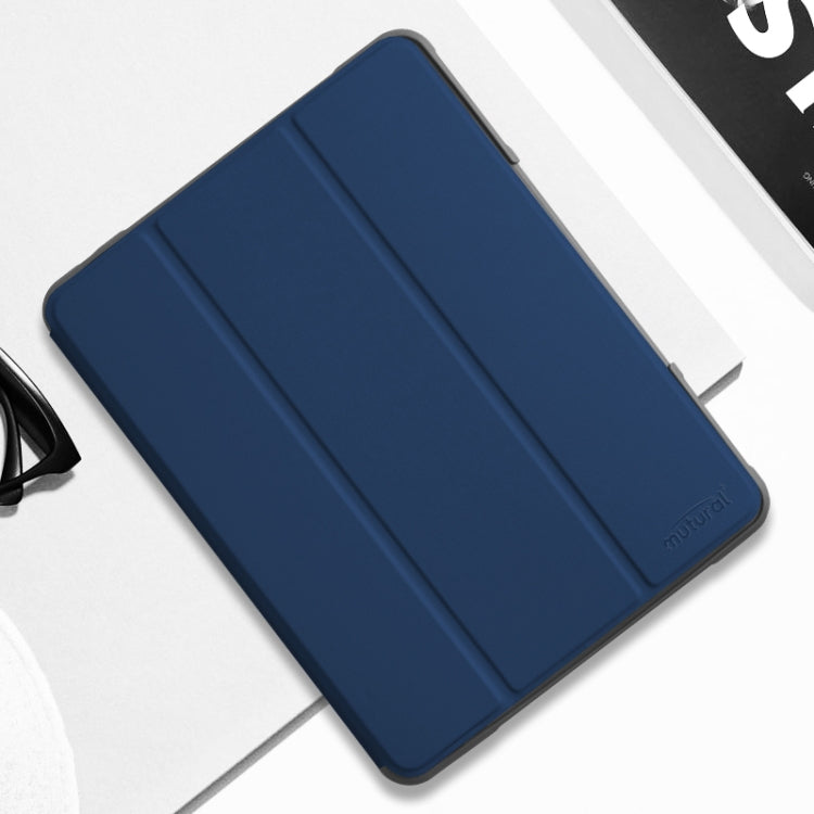 For iPad Pro 10.5 Mutural Horizontal Flip PC + TPU + PU Leather Case with Holder & Pen Slot(Blue) - free shipping - PMC TechLife - Order now!