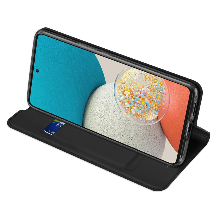 For Samsung Galaxy A53 5G DUX DUCIS Skin Pro Series Shockproof Horizontal Flip Leather Phone Case(Black) - free shipping - PMC Jewellery - Order now!