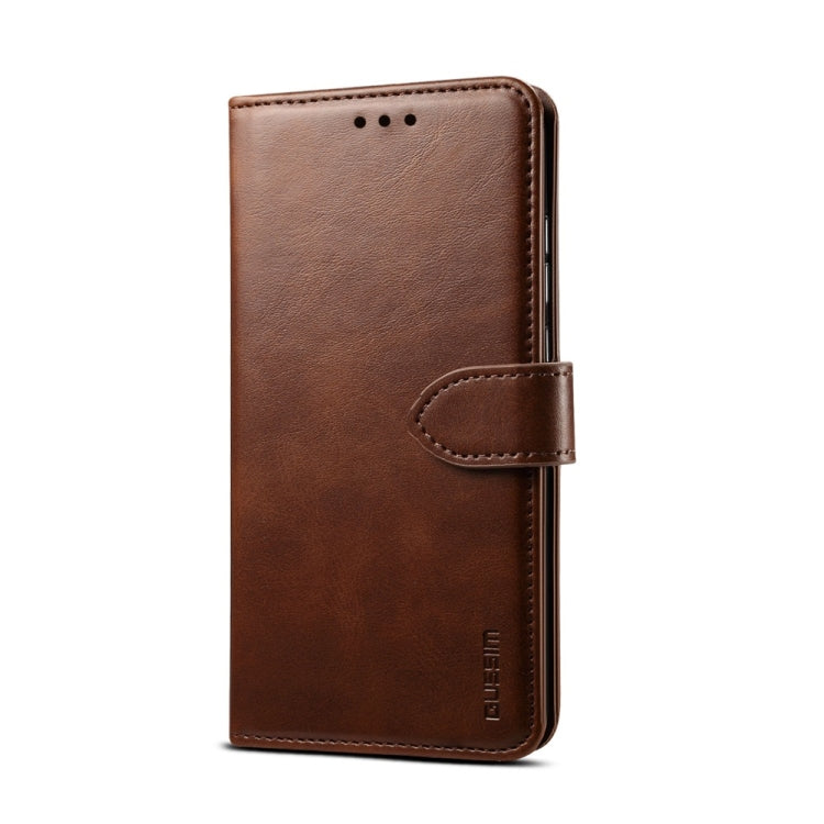 For iPhone 8  / 7 GUSSIM Magnetic Horizontal Flip Leather Case with Holder & Card Slots & & Wallet(Brown) - More iPhone Cases by GUSSIM | Online Shopping South Africa | PMC TechLife
