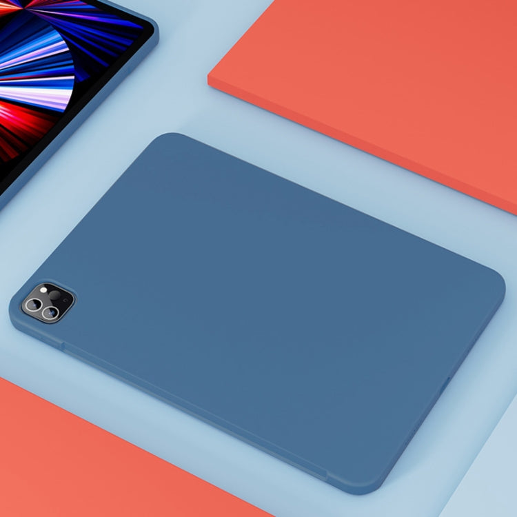 For iPad Pro 12.9 inch 2022 / 2021 / 2020 Mutural Silicone Microfiber Tablet Case(Pink) - free shipping - PMC TechLife - Order now!