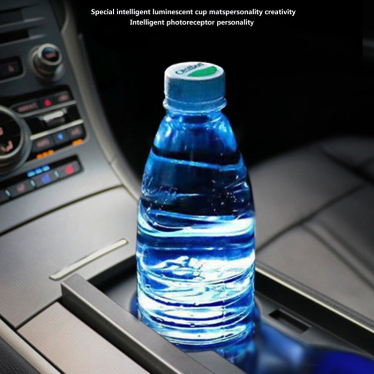 2 PCS Car Constellation Series AcrylicColorful USB Charger Water Cup Groove LED Atmosphere Light(Gemini) - Car Drink Holders by PMC TechLife | Online Shopping South Africa | PMC TechLife | Buy Now Pay Later Mobicred