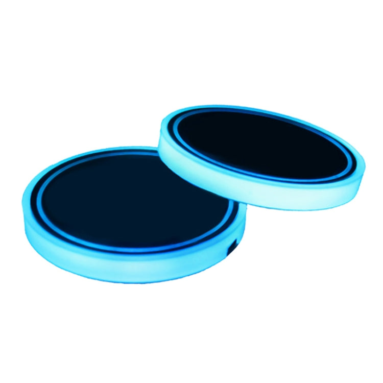 Car AcrylicColorful USB Charger Water Cup Groove LED Atmosphere Light(Christmas Hat) - Car Drink Holders by PMC TechLife | Online Shopping South Africa | PMC TechLife | Buy Now Pay Later Mobicred