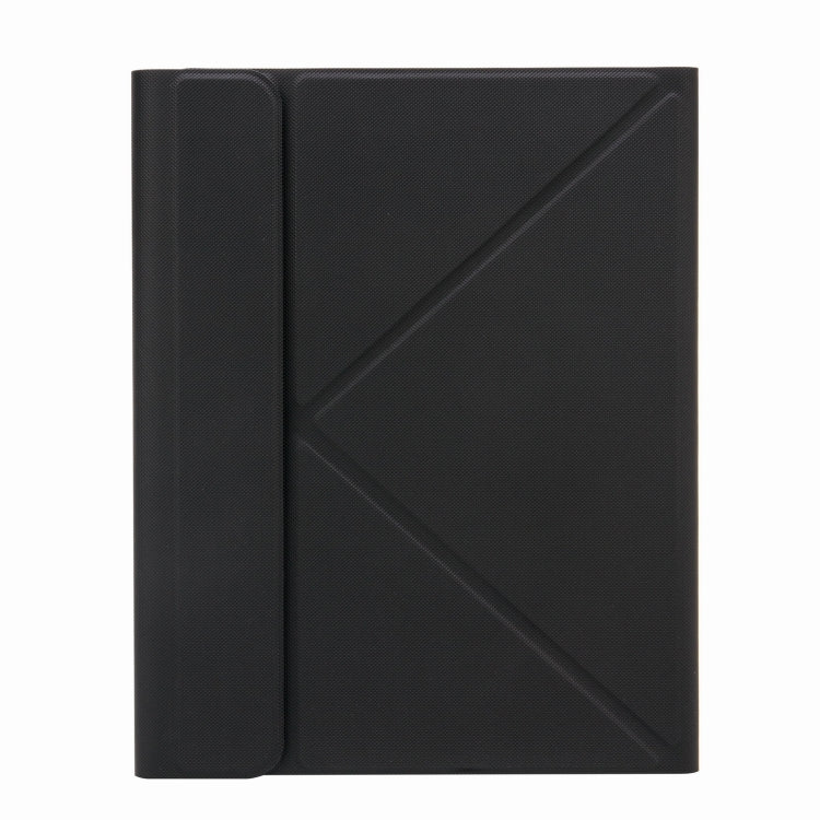 H-109S Monochrome Backlight Bluetooth Keyboard Leather Case with Rear Three-fold Holder For iPad Pro 11 inch 2021 & 2020 & 2018 / Air 2020 10.9(Black) - Universal by PMC TechLife | Online Shopping South Africa | PMC TechLife