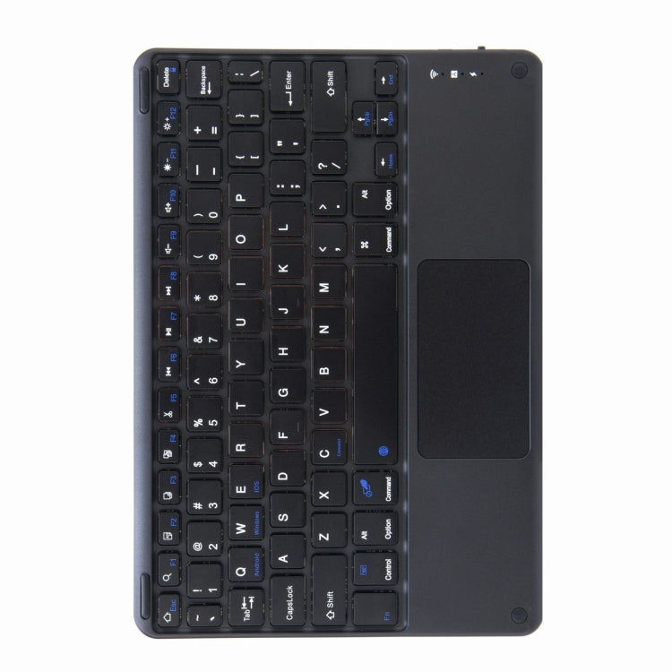 H-109C Touch Bluetooth Keyboard Leather Case with Rear Three-fold Holder For iPad Pro 11 inch 2021 & 2020 & 2018 / Air 2020 10.9(Black) - Universal by PMC TechLife | Online Shopping South Africa | PMC TechLife