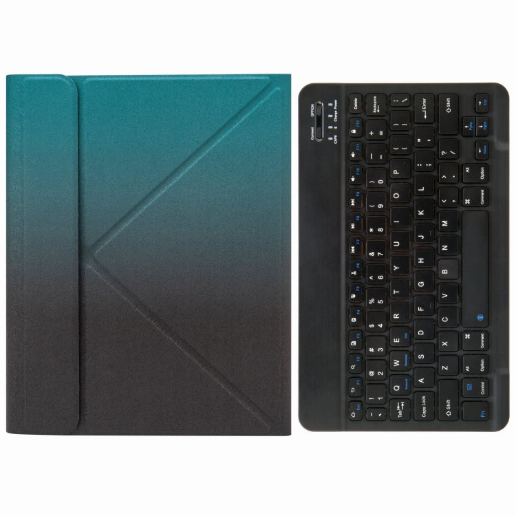 H-109 Bluetooth Keyboard Leather Case with Rear Three-fold Holder For iPad Pro 11 inch 2021 & 2020 & 2018 / Air 2020 10.9(Dark Night Green) - Universal by PMC TechLife | Online Shopping South Africa | PMC TechLife