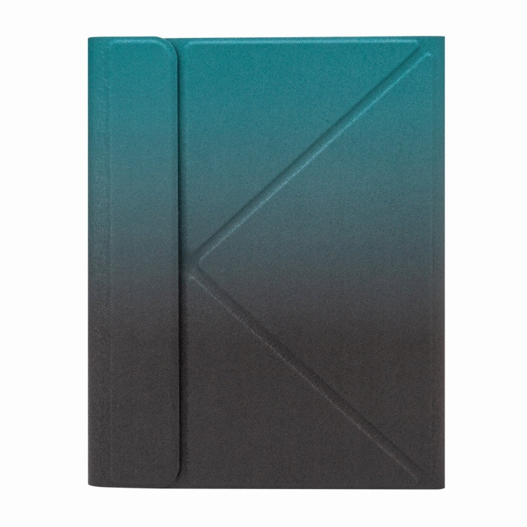 H-109 Bluetooth Keyboard Leather Case with Rear Three-fold Holder For iPad Pro 11 inch 2021 & 2020 & 2018 / Air 2020 10.9(Dark Night Green) - Universal by PMC TechLife | Online Shopping South Africa | PMC TechLife