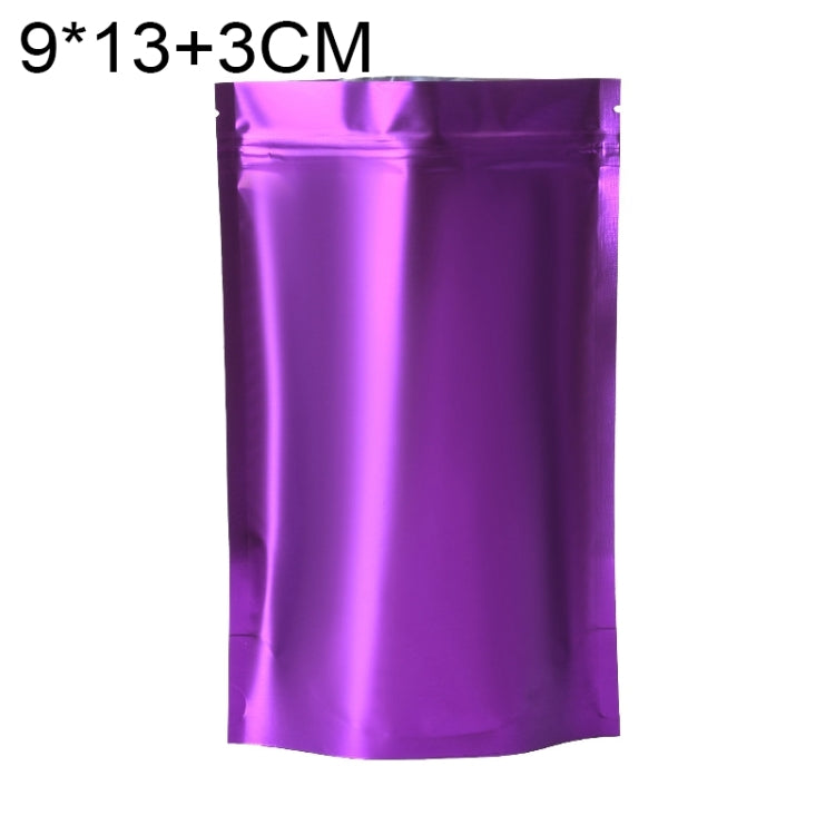 100 PCS/Set Matte Aluminum Foil Snack Stand-up Pouch, Size:9x13+3cm(Purple) - Preservation Supplies by PMC TechLife | Online Shopping South Africa | PMC TechLife | Buy Now Pay Later Mobicred