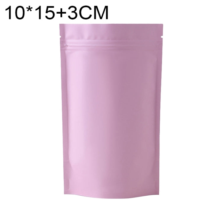 100 PCS/Set Matte Aluminum Foil Snack Stand-up Pouch, Size:10x15+3cm(Pink) - Preservation Supplies by PMC TechLife | Online Shopping South Africa | PMC TechLife | Buy Now Pay Later Mobicred