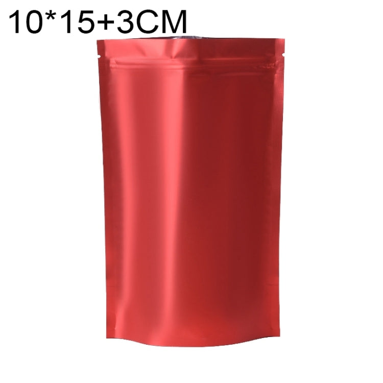 100 PCS/Set Matte Aluminum Foil Snack Stand-up Pouch, Size:10x15+3cm(Red) - Preservation Supplies by PMC TechLife | Online Shopping South Africa | PMC TechLife | Buy Now Pay Later Mobicred